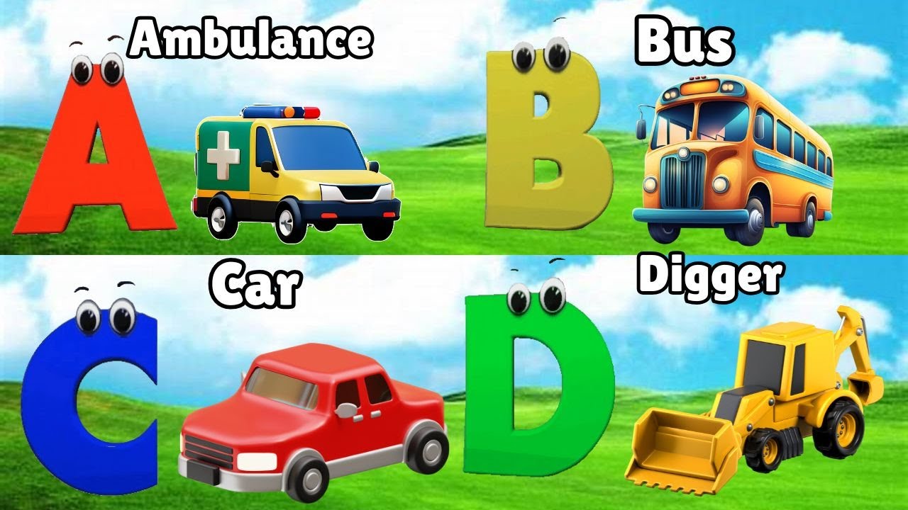 ABC Song Phonics, Transportation Song, ABC Song, Alphabet Educational ...