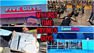 MY FIRST TIME TRYING 5 GUYS