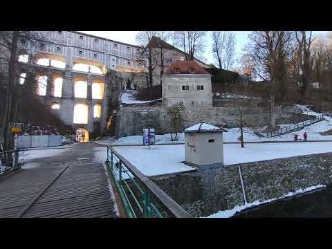 The cloak bridge is the entrance to the city of Česky Krumlov #ceskykrumlov #czechrepublic #travel