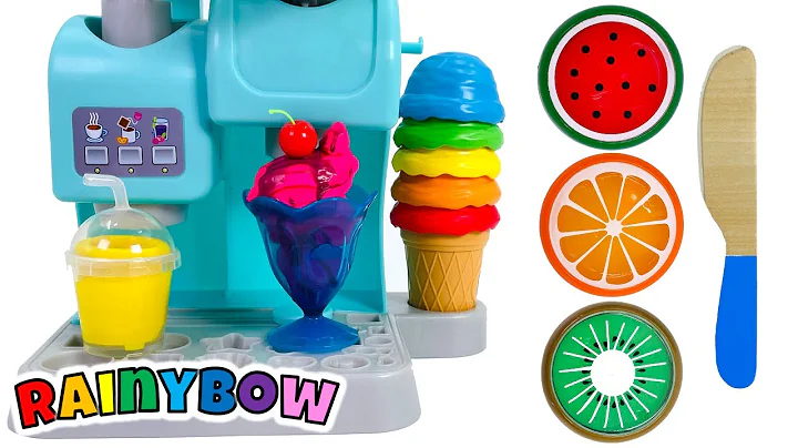 Creating & Making Pretend Ice Creams with Creative Dough