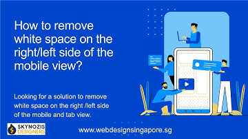 How To Remove White Space On The Right Side Of The Mobile View -  Resolve With In 5 Seconds