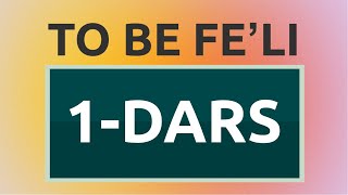 1-DARS | TO BE FEʼLI (INGLIZ TILI 0 DAN)