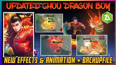 CHOU DRAGON BOY SKIN SCRIPT |  NEW EFFECTS AND ANIMATION | NO DETECT + BACKUP FILE