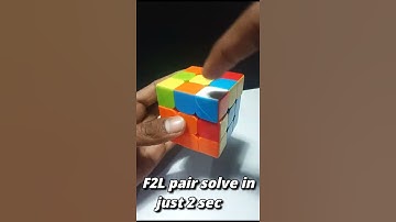 F2L pair solve in just 2 sec #viralshorts #trendingshorts #youtubeshorts #shorts