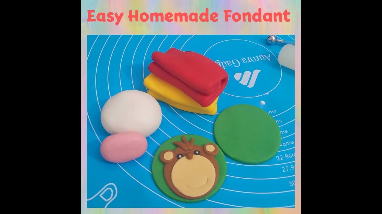 Homemade Fondant Recipe Easy Fondant Recipe Without Marshmallow YouTube
