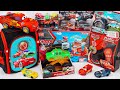 Disney pixar cars unboxing review l lightning mcqueen bubble rc car mechanic shop and launcher