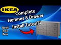 Easy and Solo Ikea Hemnes 8-Drawer Dresser Tutorial