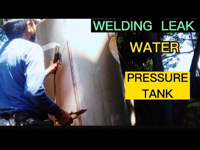 REPAIR and WELDING. of WATER PRESSURE TANK. - YouTube