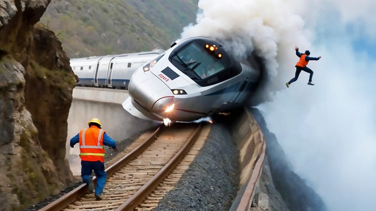 Жуткая Ошибка! Идиоты На Железной Дороге, От Которых Дрожь!