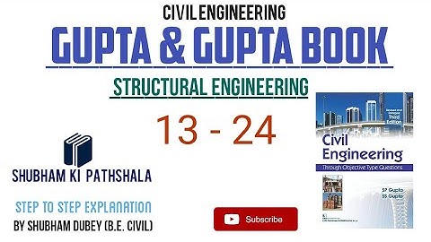 structural analysis |(13-24) gupta & gupta book solution |step to step explanation |by SHUBHAM DUBEY