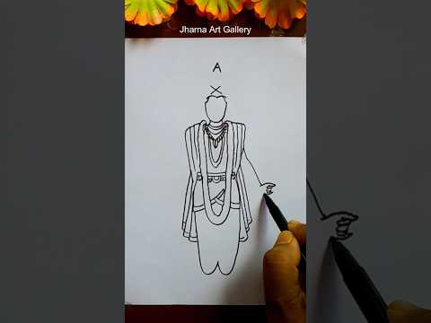Lord Vishnu Drawing Tutorial #shorts #drawing