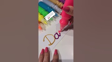 🌈The 1st name u can think of👇 #daniel #nameart #art #lettering #asmr #letters #wordart #letteringart