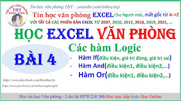 Học excel - Tin học văn phòng excel - Bài 4 | học excel online