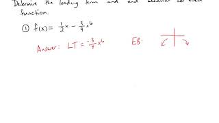 Guided Practice: Determining the Leading Term and End Behavior of Polynomial Functions Wealth