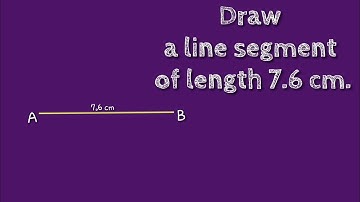 How to draw a line segment of length 7.6 cm.shsirclasses.