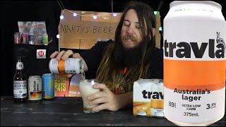 Travla, Australia's Lager, Ultra Low Carb. Marty's Beer Show. screenshot 1
