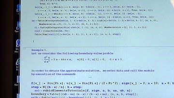 Lecture 6d. Tutorials, The Cubic Finite Elements Method