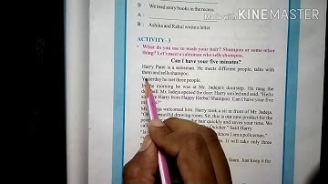 English STD_7th unit:3 yes I will... Activity:3 Can I have your five minutes??