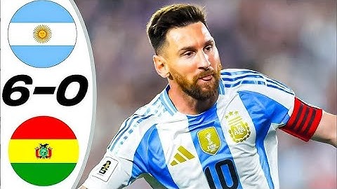 Argentina Vs Bolivia 6 0 Highlights And Goals World Championship Qualification