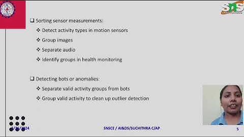 Suchithra C ,Assistant professor,  AI&DS| Lecture series  video | SNS  Institution