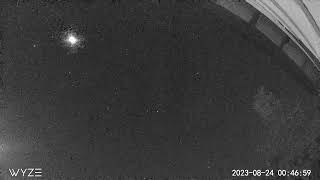 Fireball/Meteor As Seen From Chestertown, NY On August 24, 2023 At 12:46AM!