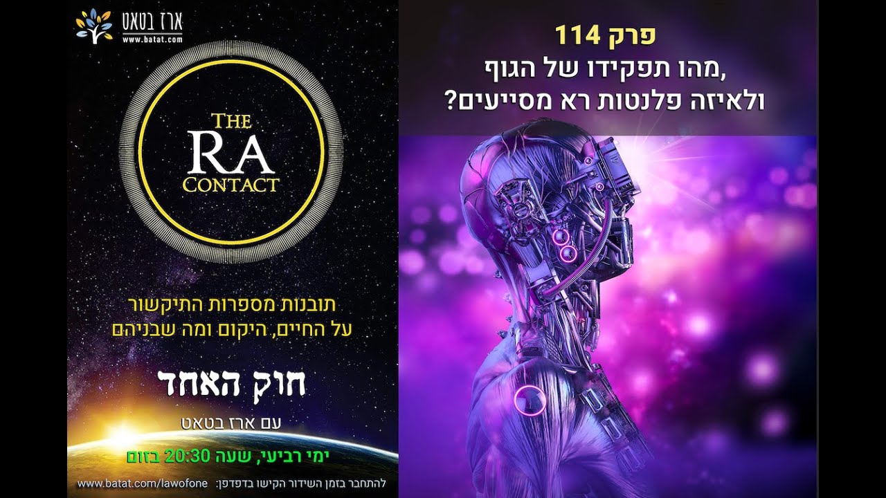 חוק האחד (רָא) עם ארז בטאט, פרק 114: מהן הגלקסיות בהן רא ביקרו או שלחו נוודים? וגם - על מכלולי הארכיטיפים של הגוף.