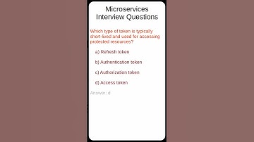 #11 Microservices Interview Questions #microservices #interviewquestions #shorts #oauth2