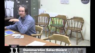 Dummerston Selectboard Mtg. 12/11/13