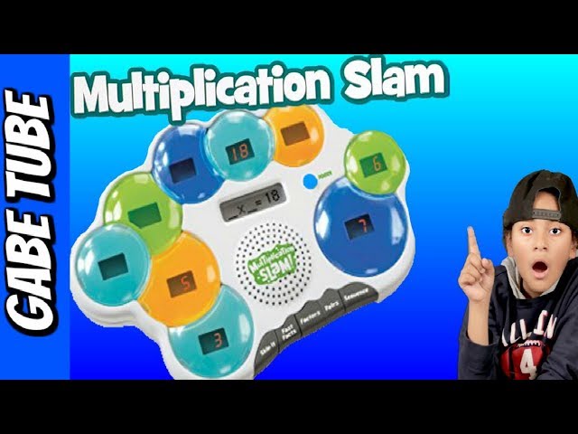 Top Educational Toys MULTIPLICATION SLAM BEST GAME FOR LEARNING MULTIPLICATION REVIEW Gabe Tube TV class=