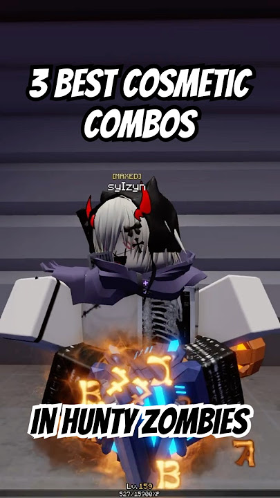 3 BEST COSMETIC COMBOS! | Max DMG & Best BUFFS! | Ultimate Guide (Hunty Zombies Roblox)