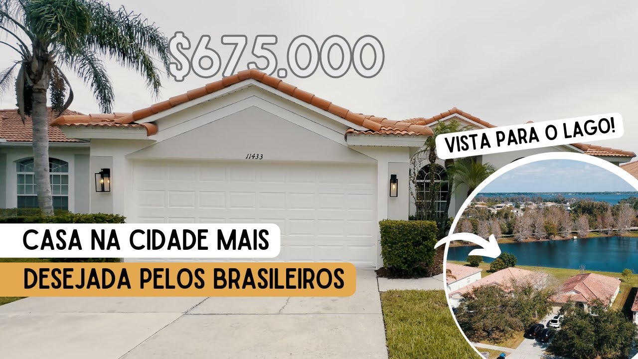 CASA REFORMADA EM WINDERMERE, CIDADE MAIS PROCURADA PELOS BRASILEIROS | 20 MIN DA DISNEY