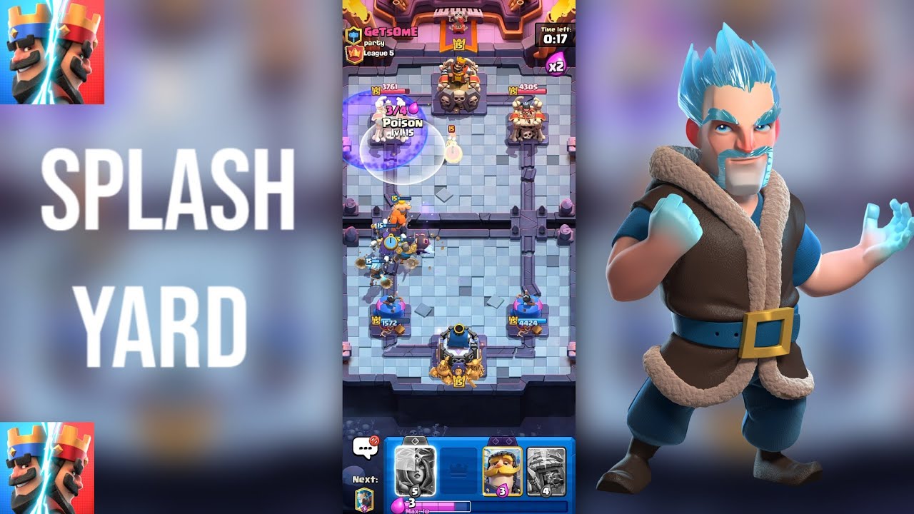 MELHOR DECK DE SPLASH YARD NO META - CLASH ROYALE