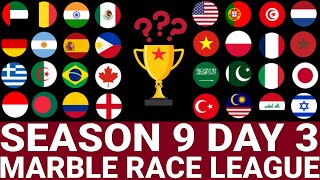 Marble Race League Season 9 DAY 3 Marble Race in Algodoo