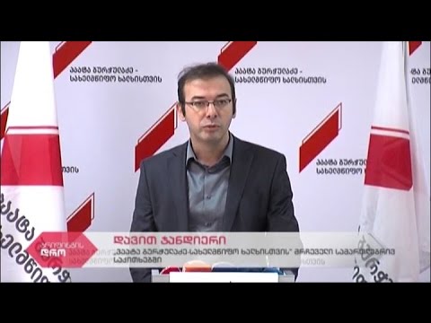 \"პაატა ბურჭულაძე - სახელმწიფო ხალხისთვის\" მრჩევლის სამართლებრივ საკითხებში დავით ჯანდიერის ბრიფინგი