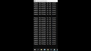 Happy Birthday Wish using Notepad | #Shorts screenshot 2