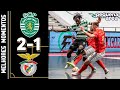 Sporting 2x1 Benfica - Final (Jogo 3) - Liga Placard 2020/2021 - Melhores momentos -
