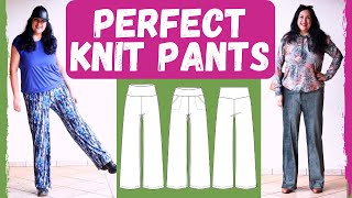 PERFECT KNIT pants. Relaxed sewing. Restore (GreenStyle). Low effort - high reward. Easy pockets.