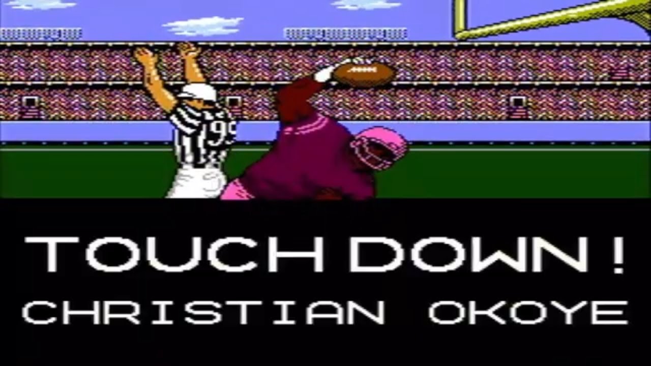 How many rushing yards can i get with christian okoye tecmo super