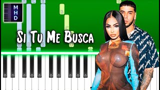 Anuel AA, Yailin la Más Viral - Si Tu Me Busca - Piano Tutorial screenshot 1