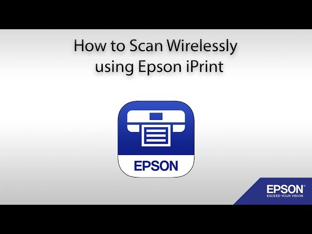 How Scan from a Enabled Epson using Epson iPrint -