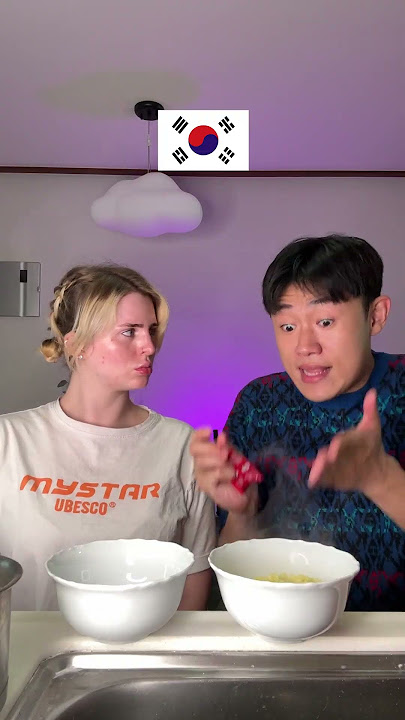 Spicy Noodles War: 🇰🇷 vs 🇬🇧 🌶️🔥💀 #shorts #viralvideo