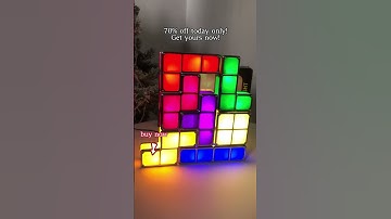 Addicted to My New Tetris Lamp! #tetris #lamp #ledlights #icecubes