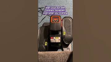 This mini electric elliptical is PERFECT to burn those cals and stay moving even when you’re working