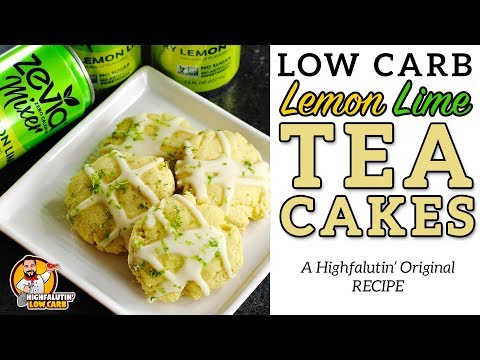 Low Carb Lemon-Lime TEA CAKES - Southern Keto Tea Cake Cookies - Zevia Recipe