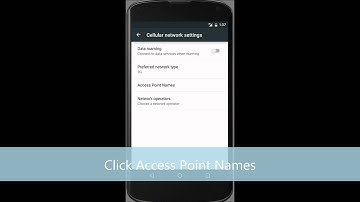 How to edit APN Settings in Android 5 Lolipop on a Nexus 4