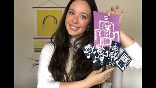 FREE art activity for kids: ROBOT LINE PRINTING artsPlace Family Sunday