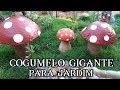 COGUMELO GIGANTE DE CIMENTO PARA JARDIM  GIANT MUSHROOM