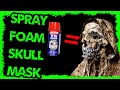 spray foam skull mask