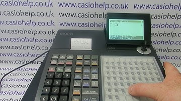 How To Program Receipt Header Message On The Casio SE-C450 SEC450 SE C450 Cash Register