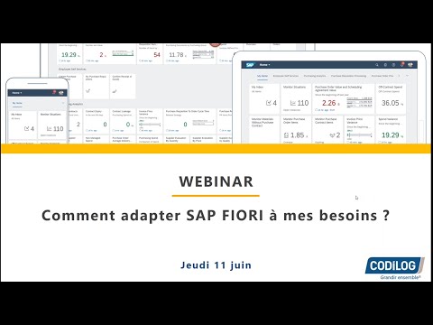 Replay Webinar : comment adapter SAP FIORI à mes besoins ?
